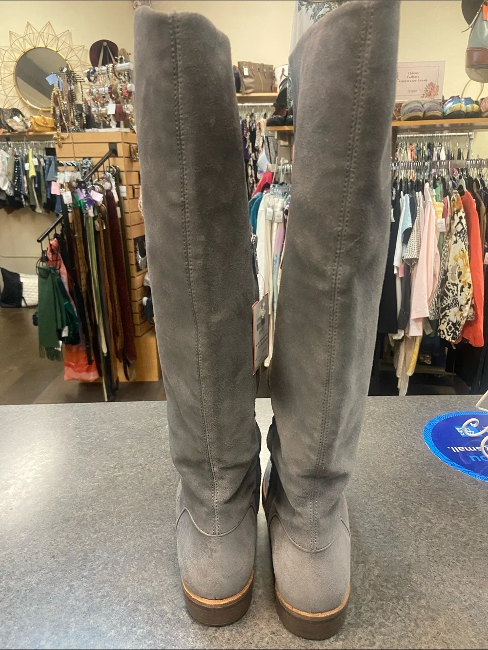 UGG Tall Gray Suede Winter Boots